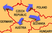 Map of Central Europe