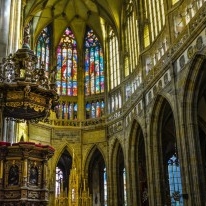 The interior of St.Vitus cathedral